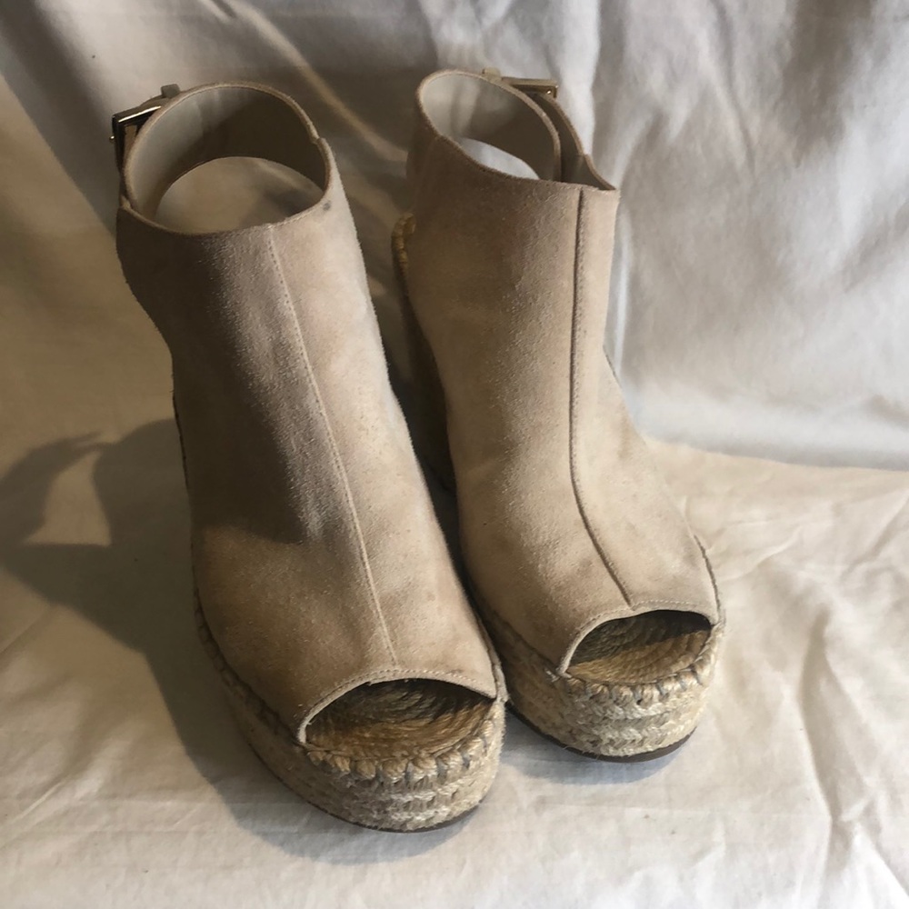 Kenneth Cole suede Odette wedges.
